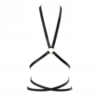 Портупея з екошкіри Bijoux Indiscrets Maze – Multi-Way Body Harness Black — Переглянути зображення 1