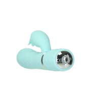 Розкішний кролик з ротацією та вібрацією Pillow Talk Lively Teal, кристал Сваровскі — Переглянути зображення 7