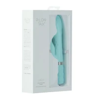 Розкішний кролик з ротацією та вібрацією Pillow Talk Lively Teal, кристал Сваровскі — Переглянути зображення 11