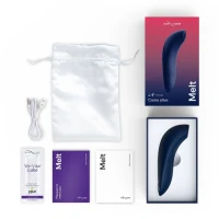 Вакуумний смарт-стимулятор для пар We-Vibe Melt Midnight Blue, зручно поєднувати з проникним сексом — Просмотреть изображение 10