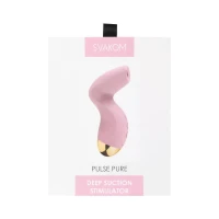Вакуумний кліторальний стимулятор Svakom Pulse Pure Pale Pink, 5 режимів, 5 інтенсивностей у кожному — Переглянути зображення 8
