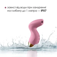 Вакуумний кліторальний стимулятор Svakom Pulse Pure Pale Pink, 5 режимів, 5 інтенсивностей у кожному — Переглянути зображення 4