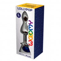 Металлическая анальна пробка Wooomy Lollypop Double Ball Metal Plug Blue L диаметр 3,5, длина 10,5см Металлическая анальна пробка Wooomy Lollypop Double Ball Metal Plug Blue L диаметр 3,5, длина 10,5см