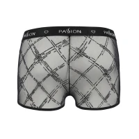 Чоловічі прозорі боксери Passion 032 SHORT JAMES L/XL Black, сітка — Просмотреть изображение 6