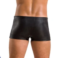 Чоловічі шкіряні боксери із заклепками Passion 048 SHORT DAVID XXL/XXXL Black — Просмотреть изображение 2