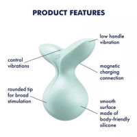Мини-вибромассажер Satisfyer Viva la Vulva 3 Mint — Просмотреть изображение 7