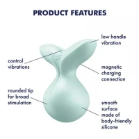 Мінівібромасажер Satisfyer Viva la Vulva 3 Mint — Переглянути зображення 7