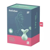 Мінівібромасажер Satisfyer Viva la Vulva 3 Mint — Переглянути зображення 6