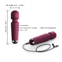 Мінівібромасажер Dorcel Wand Mini Wanderful Plum — Просмотреть изображение 2