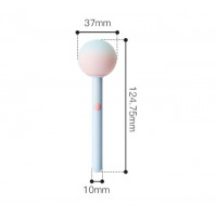 Вибратор-конфетка на палочке KISSTOY Lala Pop, 2 мотора, маска на глаза в комплекте