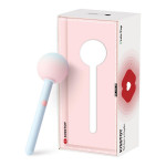 Вибратор-конфетка на палочке KISSTOY Lala Pop, 2 мотора, маска на глаза в комплекте