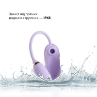 Вакуумний кліторальний стимулятор Otouch Louis Vibrate Purple з віброяйцем, у кейсі — Переглянути зображення 5