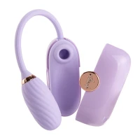 Вакуумний кліторальний стимулятор Otouch Louis Vibrate Purple з віброяйцем, у кейсі — Переглянути зображення 1