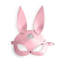 Шкіряна маска Зайчика Art of Sex - Bunny mask, колір Рожевий — Просмотреть изображение 3