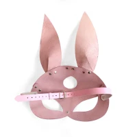 Шкіряна маска Зайчика Art of Sex - Bunny mask, колір Рожевий — Просмотреть изображение 4