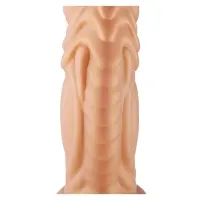 Фалоімітатор для секс-машин Hismith Slightly Curved Silicone Dildo Monster Series, кріплення KlicLok — Переглянути зображення 8