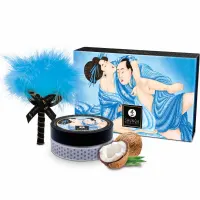 Смачна пудра для оральних пестощів Shunga Body Powder Coconut Thrills, 75 г, аромат кокоса — Переглянути зображення 1