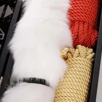 БДСМ-набір LOCKINK All-in-1 BDSM Play Kit, коричневий, ремені, маска, кляпи, анальні пробки, свічки — Переглянути зображення 6