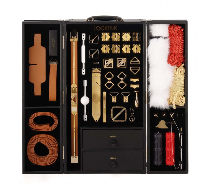 БДСМ-набір LOCKINK All-in-1 BDSM Play Kit - Brown Color