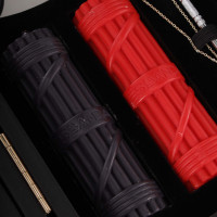 БДСМ-набір LOCKINK All-in-1 BDSM Play Kit, коричневий, ремені, маска, кляпи, анальні пробки, свічки — Переглянути зображення 7