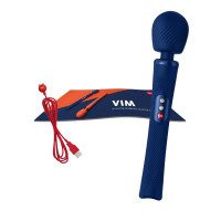 Вибромассажер Fun Factory VIM Vibrating Wand midnight blue, супермощный и легкий, до 6 часов работы — Просмотреть изображение 8
