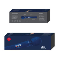Вибромассажер Fun Factory VIM Vibrating Wand midnight blue, супермощный и легкий, до 6 часов работы — Просмотреть изображение 9