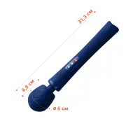 Вібромасажер Fun Factory VIM Vibrating Wand midnight blue, суперпотужний та легкий, до 6 годин роботи — Переглянути зображення 2