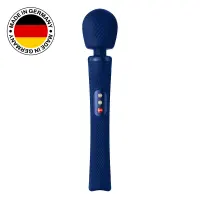 Вібромасажер Fun Factory VIM Vibrating Wand midnight blue, суперпотужний та легкий, до 6 годин роботи — Переглянути зображення 1