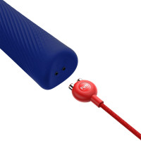 Вибромассажер Fun Factory VIM Vibrating Wand midnight blue, супермощный и легкий, до 6 часов работы — Просмотреть изображение 7