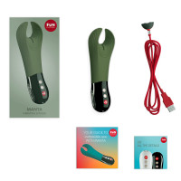 Вибратор для пениса Fun Factory MANTA moss green/black, подходит для парных игр Вибратор для пениса Fun Factory MANTA moss green/black, подходит для парных игр