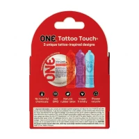 Презервативи ONE Tattoo Touch 3 шт, картонна коробка — Просмотреть изображение 2