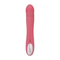 Вібратор-кролик Svakom Avery Strawberry Pink зі стовбуром, що рухається, рух вперед-назад — Переглянути зображення 2