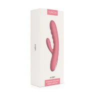 Вібратор-кролик Svakom Avery Strawberry Pink зі стовбуром, що рухається, рух вперед-назад — Переглянути зображення 14