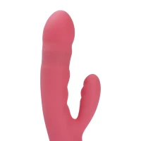 Вібратор-кролик Svakom Avery Strawberry Pink зі стовбуром, що рухається, рух вперед-назад — Переглянути зображення 4