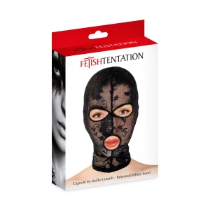 Капюшон Fetish Tentation Patterned Fishnet Hood, ажурна сітка