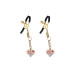 Затискачі для сосків Liebe Seele Nipple Clamps Gold Heart-shaped Flowers on White