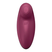 Вібростимулятор-пульсатор Satisfyer Tap &amp; Climax 2 Red, ефект постукування пальцем — Просмотреть изображение 3