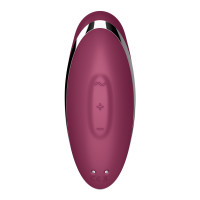 Вибростимулятор-пульсатор Satisfyer Tap & Climax 2 Red, эффект постукивания пальцем