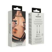 Затискачі для сосків Bedroom Fantasies: Nipple Clamps with Beaded Chain - Silver — Переглянути зображення 7