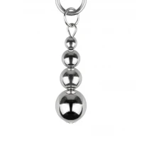 Затискачі для сосків Bedroom Fantasies: Nipple Clamps with Beaded Chain - Silver — Переглянути зображення 10