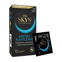 Безлатексні преміум-презервативи SKYN Ekstra Nawilżanel 10 шт, ультратонкі, на 40 % більше змазки — Просмотреть изображение 1