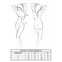 Боді Passion SENSIE BODY black XL — Переглянути зображення 8