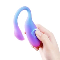 Смарт-віброяйце Magic Motion Flamingo Max Blue 2 в 1: віброяйце та тренажер Кегеля, 10 режимів — Переглянути зображення 4