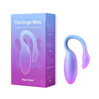 Смарт-виброяйцо Magic Motion Flamingo Max Blue 2 в 1: виброяйцо и тренажер Кегеля, 10 режимов — Просмотреть изображение 9