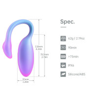 Смарт-виброяйцо Magic Motion Flamingo Max Blue 2 в 1: виброяйцо и тренажер Кегеля, 10 режимов