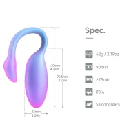 Смарт-віброяйце Magic Motion Flamingo Max Blue 2 в 1: віброяйце та тренажер Кегеля, 10 режимів — Переглянути зображення 6