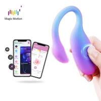 Смарт-віброяйце Magic Motion Flamingo Max Blue 2 в 1: віброяйце та тренажер Кегеля, 10 режимів — Переглянути зображення 2
