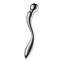 Металевий дилдо Satisfyer Star Force 2, двосторонній, можна нагрівати та охолоджувати — Переглянути зображення 1