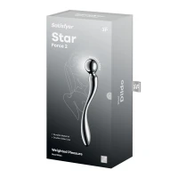 Металевий дилдо Satisfyer Star Force 2, двосторонній, можна нагрівати та охолоджувати — Переглянути зображення 5