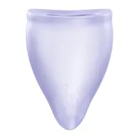 Менструальна чаша Fun Factory FUN CUP SIZE B Purple, багаторазова, діаметр 4,3 см, об’єм 30 мл — Переглянути зображення 1
